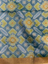 Yellow Chanderi Silk cotton saree- PBR60JA