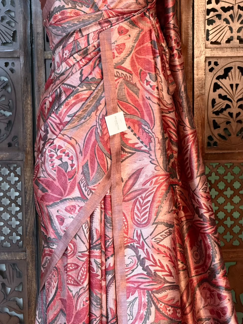 Mauve Shade tusser saree- PBR31T2B