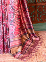 Mauve Shade tusser saree- PBR31T2B