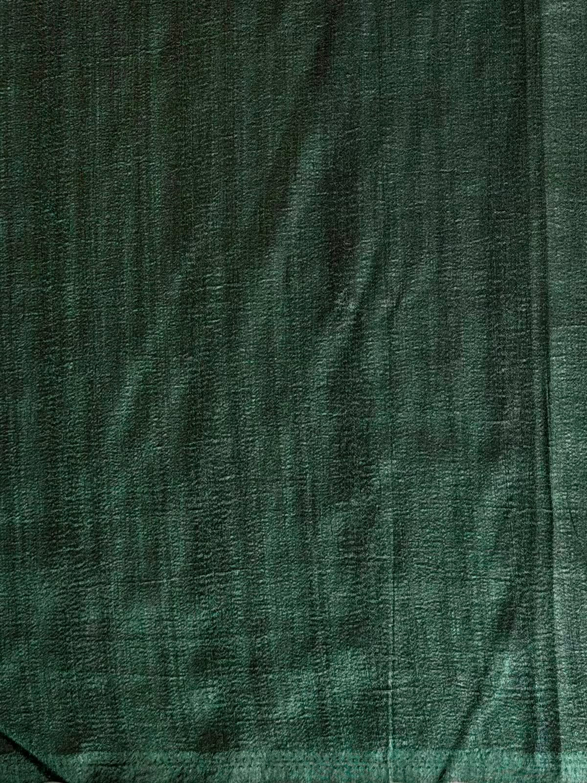Sandal and Green Tusser saree- PBR31T2F