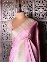 Lavender Tusser Silk saree- PBR31T4F