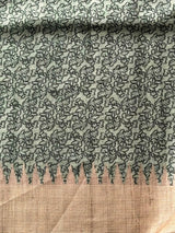 Pastal green Tusser saree- PBR31T4D