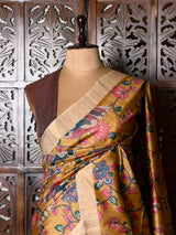Pure tusser silk saree - PBRT2AB
