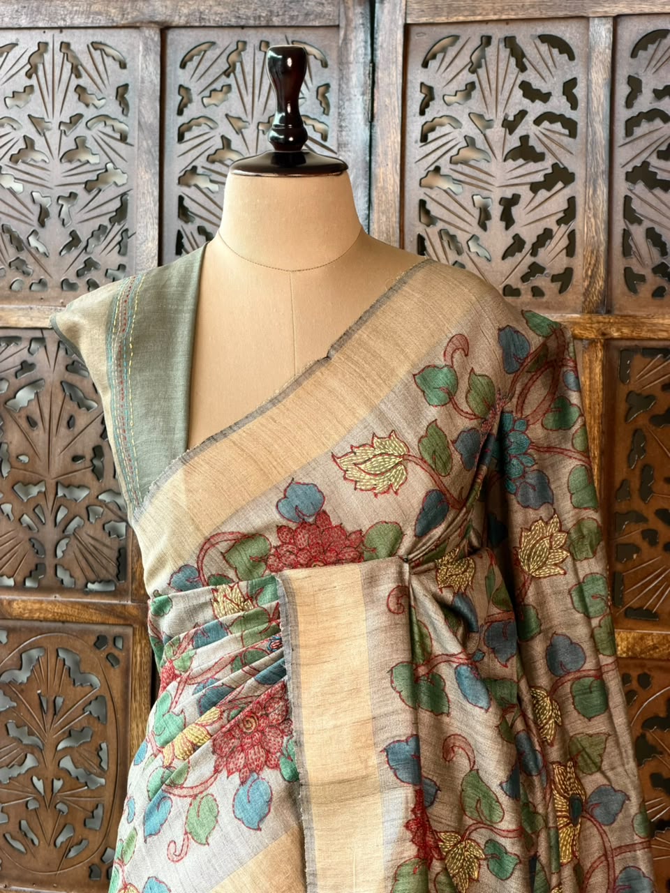 Pure tusser silk saree - PBRT2AC