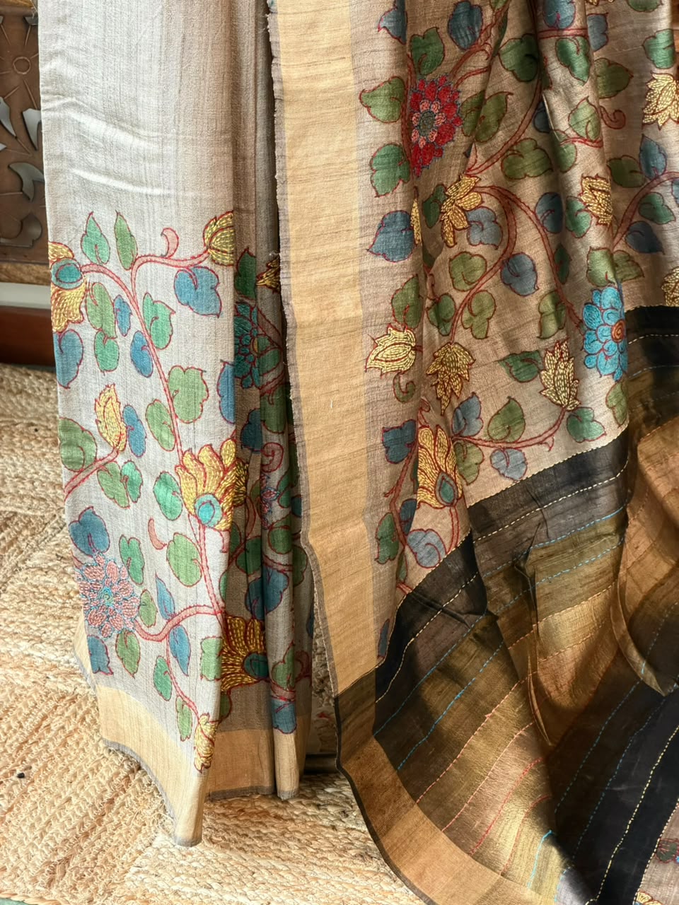 Pure tusser silk saree - PBRT2AC