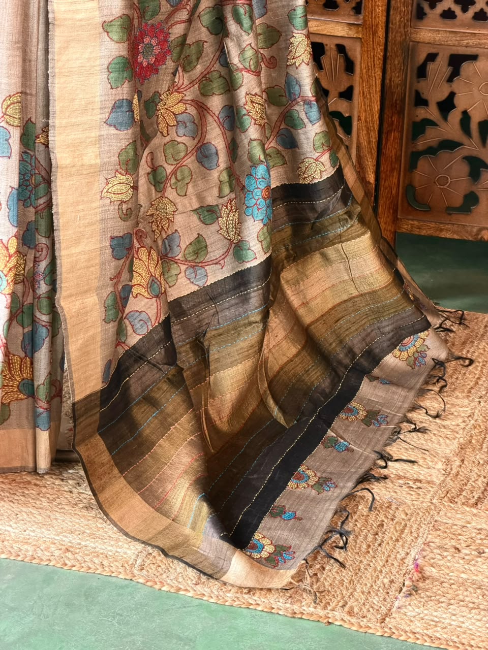 Pure tusser silk saree - PBRT2AC