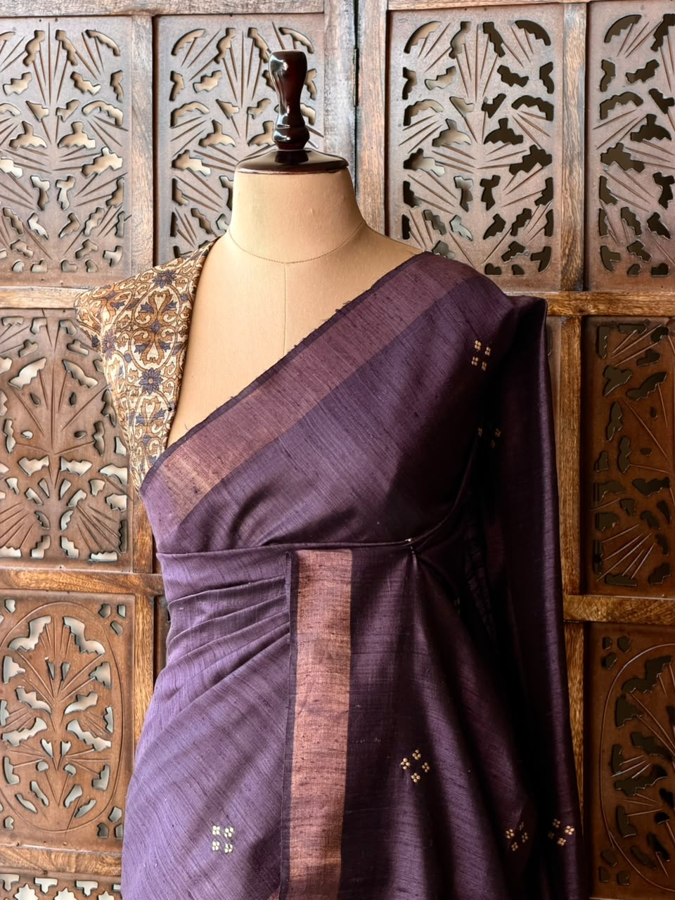 Pure tusser silk saree - PBRT2AA