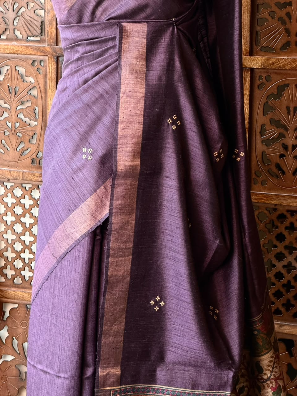 Pure tusser silk saree - PBRT2AA
