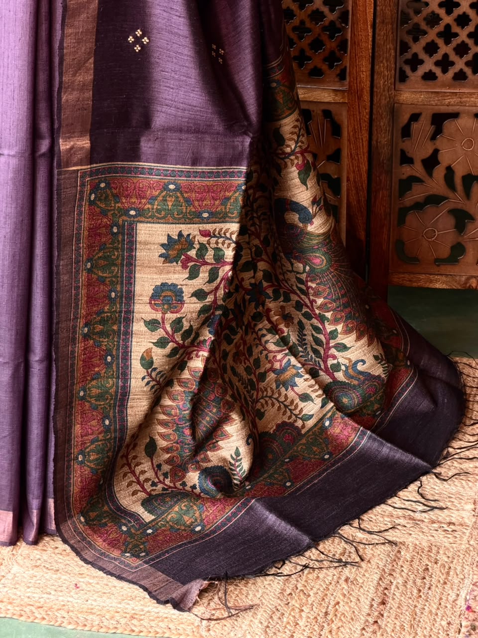 Pure tusser silk saree - PBRT2AA