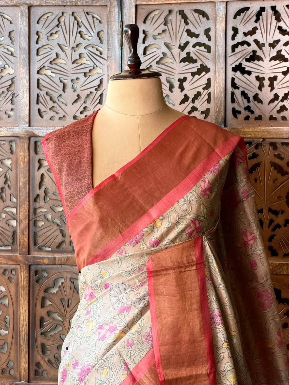 Pure tusser silk saree - PBRT2AD