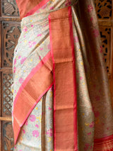 Pure tusser silk saree - PBRT2AD