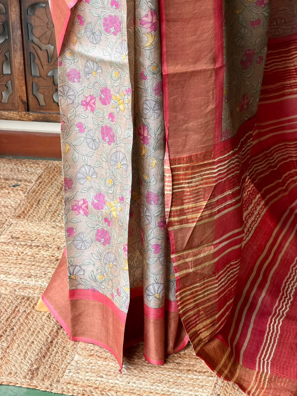 Pure tusser silk saree - PBRT2AD