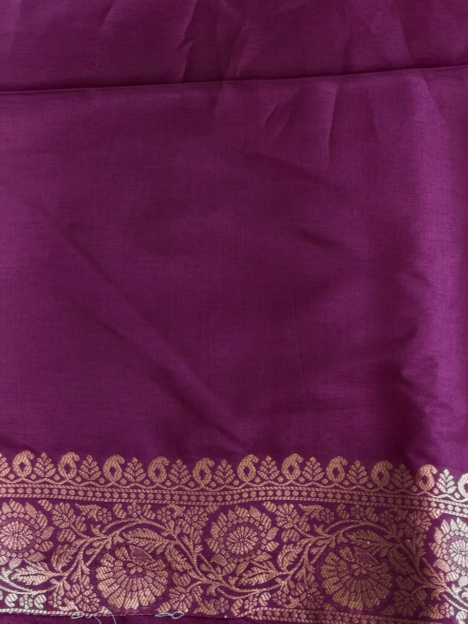 Purple Banarasi Crape silk saree - PBRHB2