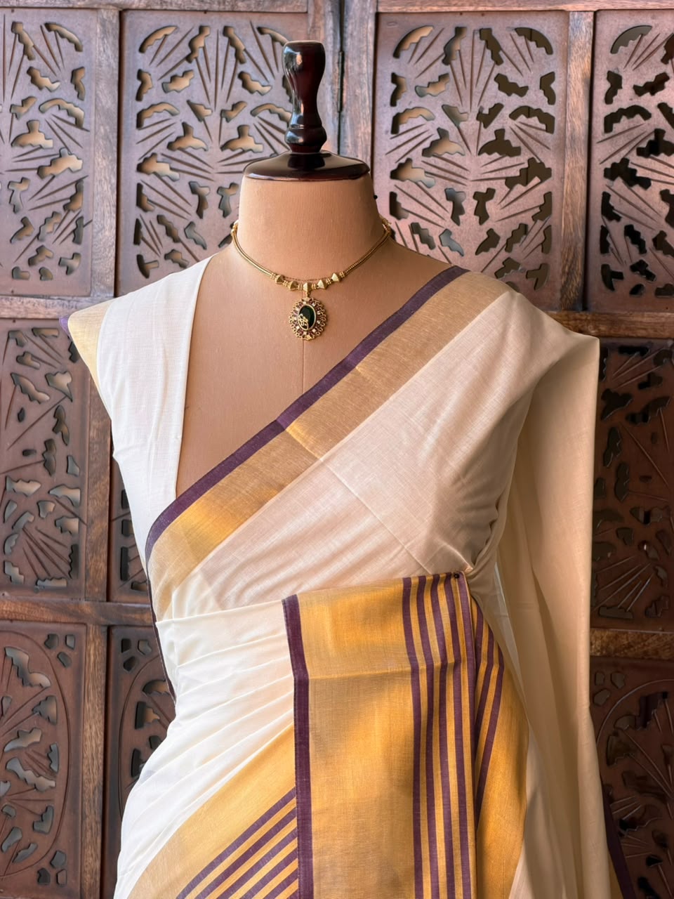 Kerala Cotton saree - ONAM26k