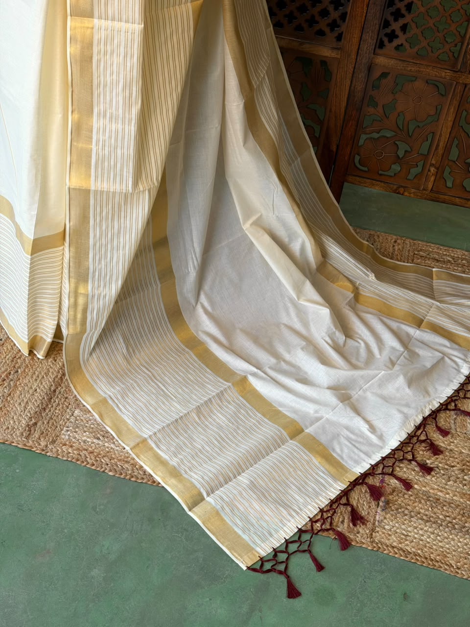 Kerala Cotton saree - ONAM26k2