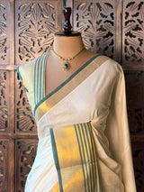 Kerala Cotton saree - ONAM26k1