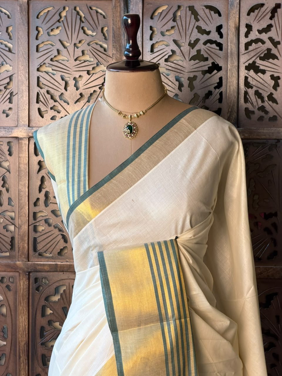 Kerala Cotton saree - ONAM26k1