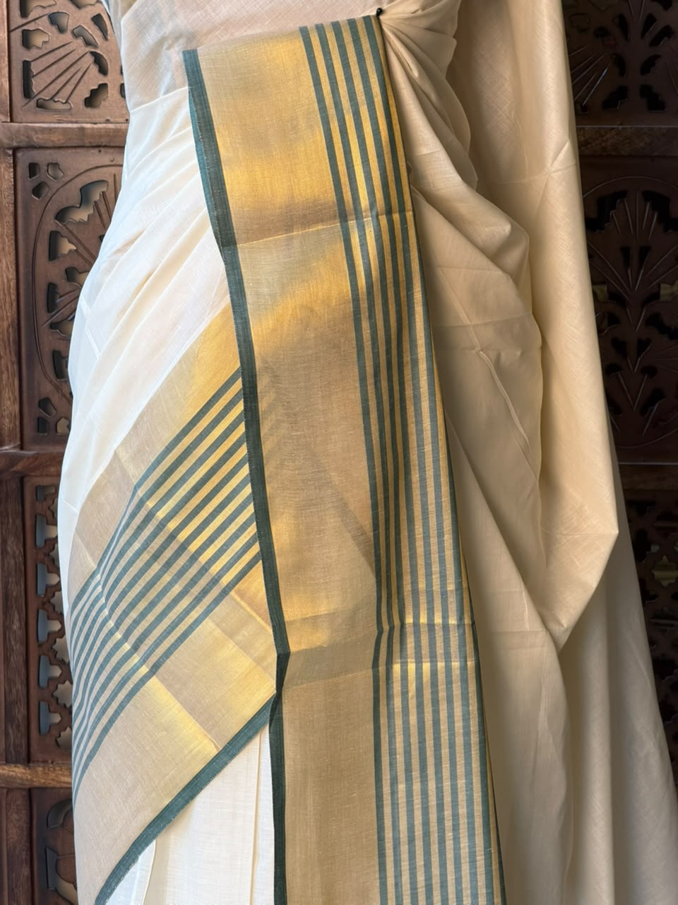 Kerala Cotton saree - ONAM26k1
