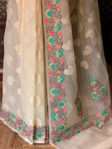 Off white Net Kotta saree - PBR64A