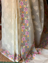 Off white Net Kotta saree - PBR64B