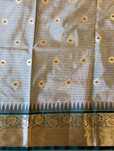 Nude Green Semi banarasi silksaree -PFAZ12A