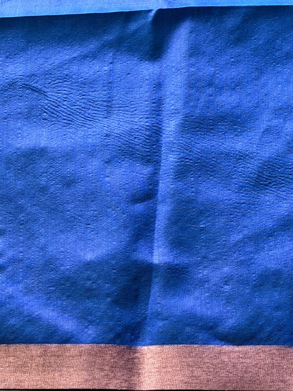 Ocean Blue Chanderi saree - PBR66C