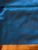 Ice Blue Chanderi saree - PBR66A