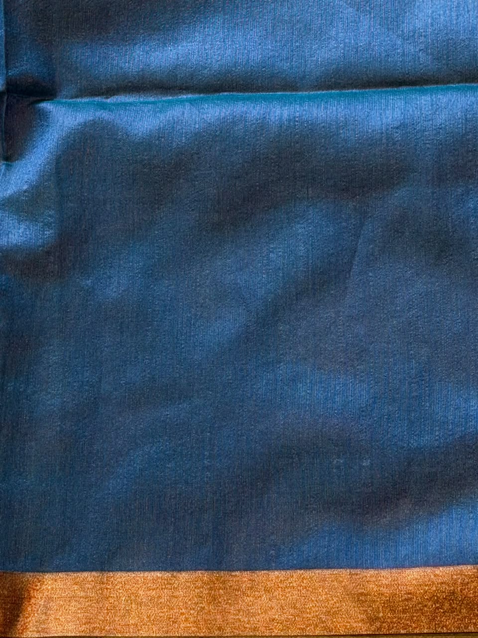 Ice Blue Chanderi saree - PBR66A