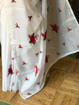 White Kotta silk saree - PBR68A