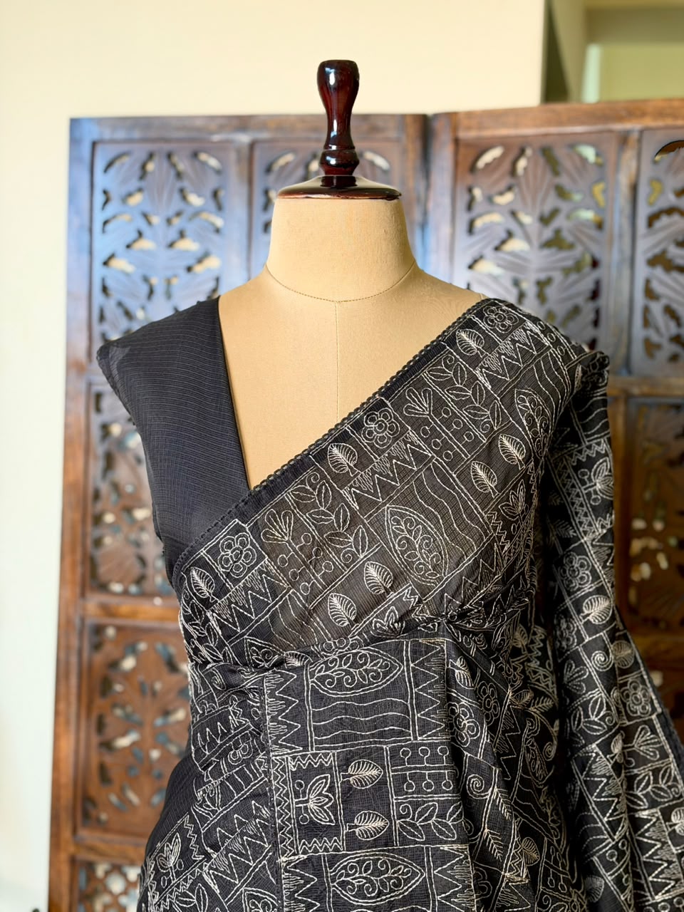 Black Kotta silk saree - PBR70D