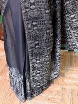 Black Kotta silk saree - PBR70D