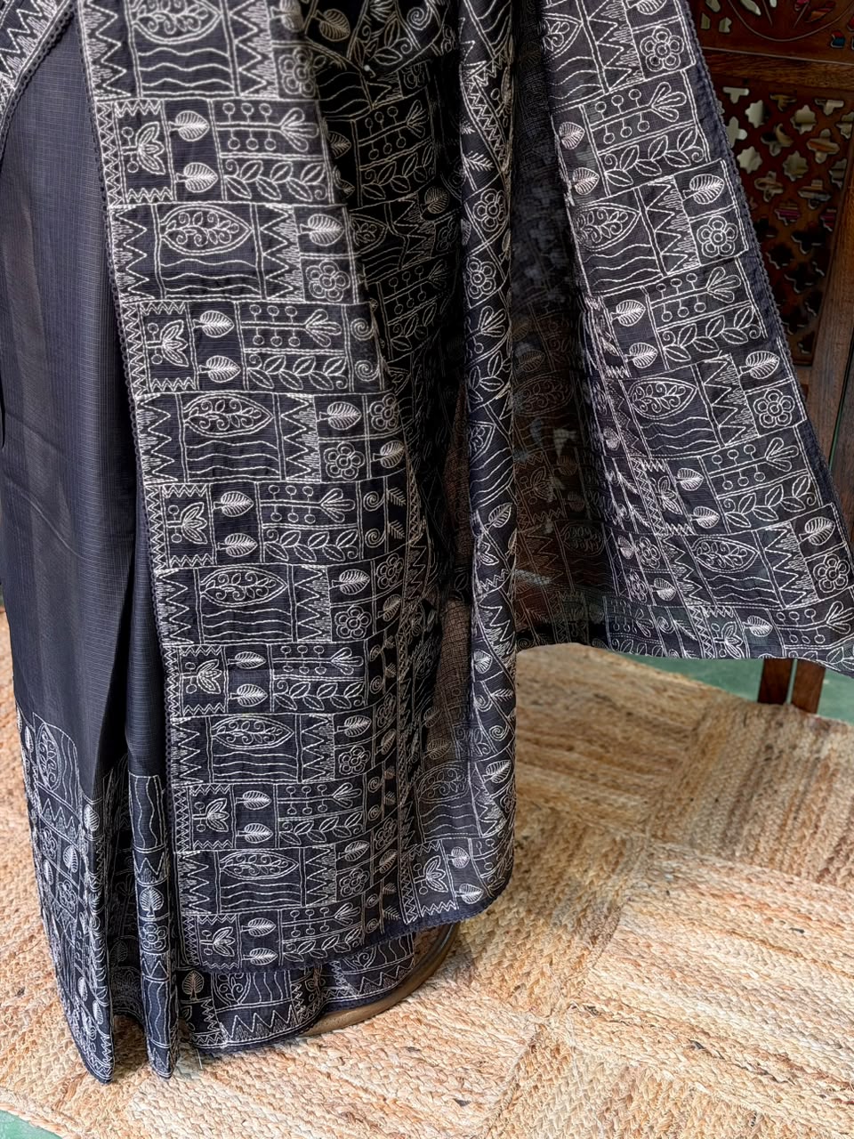 Black Kotta silk saree - PBR70D