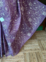 Dark Mauve Kotta silk saree - PBR70B
