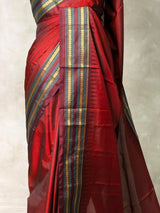 Deep maroon Semi banarasi silksaree -PFAZ12F
