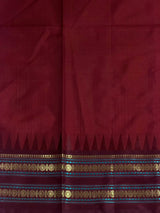 Deep maroon Semi banarasi silksaree -PFAZ12F