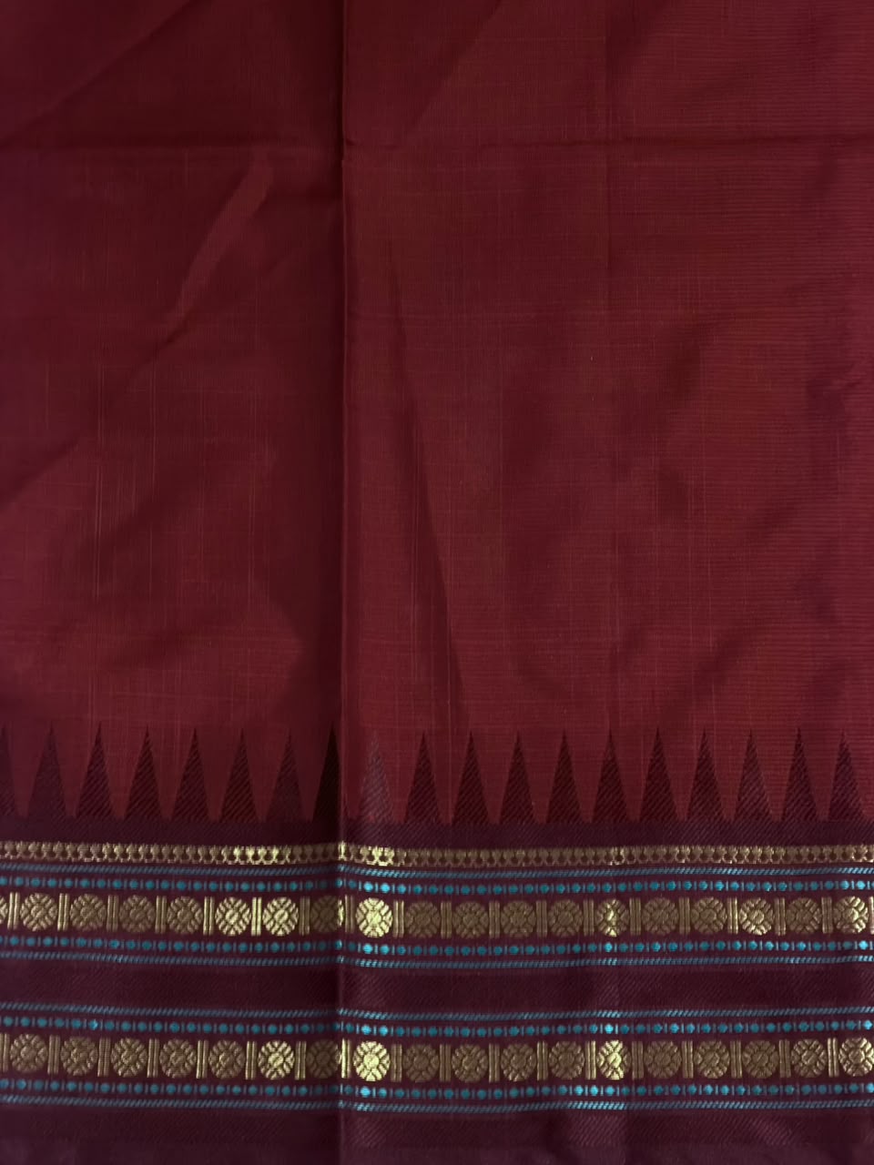 Deep maroon Semi banarasi silksaree -PFAZ12F