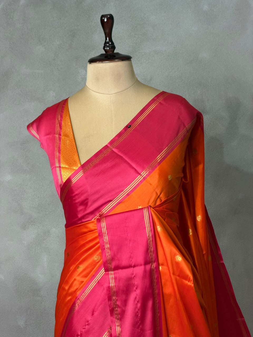 Red soft Tissue banarasi silksaree -PIH94