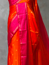 Red soft Tissue banarasi silksaree -PIH94