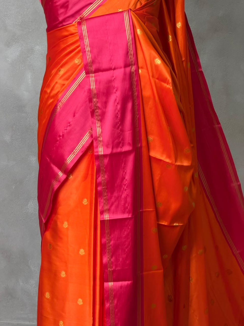 Red soft Tissue banarasi silksaree -PIH94