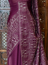 Dark purple Kotta silk saree - PBR70E