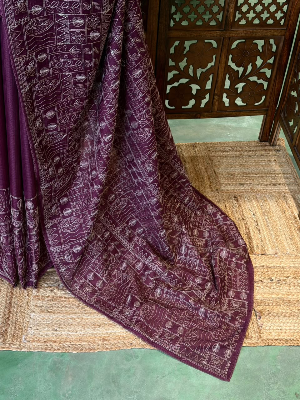 Dark purple Kotta silk saree - PBR70E