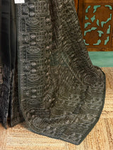 Dark Olive Kotta silk saree - PBR70F