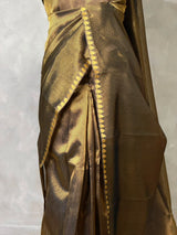 Black Banarasi tissue silksaree -PIH95