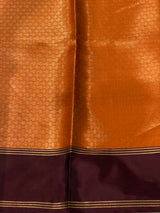 Rust orange Gajji silk saree -PFAZ20