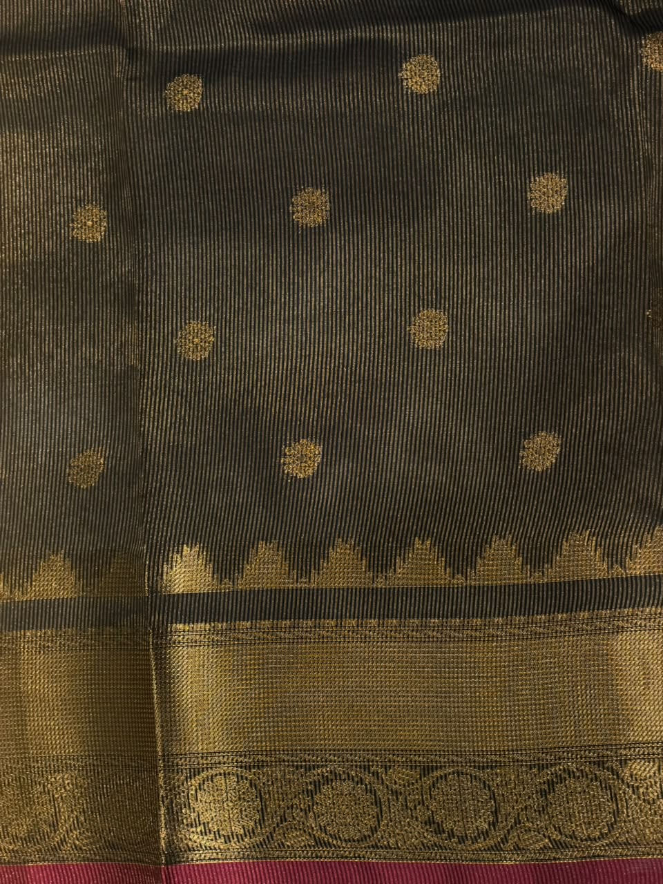 Black banarasi silk saree -PASILK5