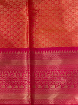 Yellow and Red Tissue banarasi silk saree -PASILK3