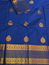 Blue Semi kanchipuram silk saree- PSSR346