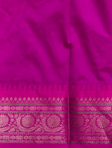 Aqua Green and Magenta Silk saree - PBRZU3