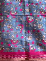 Dark Pink semi tusser saree - PBRBAL3