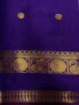 Violet banarasi silk saree -PIH99C
